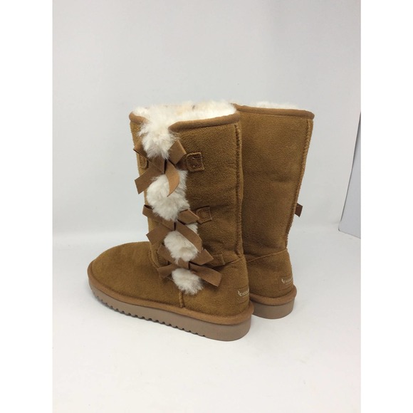 NWOT Koolaburra Camel Mid calf boots faux fur lined in Women size 6 - Picture 6 of 10